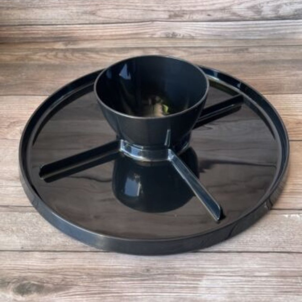 Black Multi Use Acrylic Cake Stand & Dip Bowl Halloween